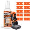 AAROVIBE Rimuovi Colla con Raschietto, Panno Per La Pulizia & 10 Lame, per Residui Di Nastro, Etichette, Adesivi, Gomme Da Masticare, Catrame, Grasso, Cera e Altro (120ML)