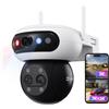 EZVIZ C90f Telecamera WiFi Esterno Tripla Lente 3K, Zoom Ibrido 12x,