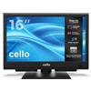 Cello C1626TZH Smart TV 16" con Tizen OS di Samsung, Bluetooth e audio