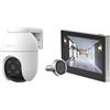 EZVIZ Pacchetto Composto da Telecamera Wifi per Esterni C8c 4K e