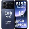 Doogeesmart Note 56 Plus Smartphone Android 16, 48GB+256GB Cellulari, 50MP+8MP,