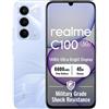 realme C100 5G Smartphone 4+256GB, Viola Fiorito, Schermo 6,8 pollici,