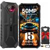 Ulefone Armor X13 Telefono Indistruttibile Android 15, 50 MP+24 MP