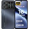 HOTWAV X100 GT Smartphone Android 16 con IA 20GB+256GB/TF TB Telefono