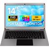 ELECROW Monitor Portatile 14 Pollici con Tastiera, Lapdock 1080P FHD IPS