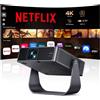 Putrims Proiettore PortatileSmart TV & 1000+ Canali LiveMini Proiettore 4K