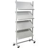 helit h6813499 - Prospetto larghezza Scaffale, 4 ripiani per Je 3 X DIN