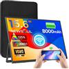 Newsoul Monitor Portatile Wireless con Batteria 8000 mAh,15,6" Schermo