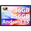Fastwd Tablet 14 Pollici 2K Android 15 Tablet Octa-Core 2.0Ghz,36GB RAM+256GB