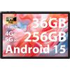 Fastwd Tablet 14 Pollici 2K Android 15 Tablet Octa-Core 2.0Ghz,36GB RAM+256GB