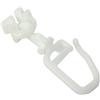 Gardinia 31552 Cursore Rotante per Binario, Metallo, Bianco, 15.7x8.5x0.1 cm, 20 unità