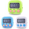 Kolamom 3 timer per uova, orologio digitale con supporto pieghevole e magnete, timer con display LCD, cronometro, timer da cucina per cucinare, cuocere e studiare
