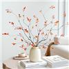 Ttranewsoo 4 rami artificiali di nandina, 110 cm, realistici steli di bambù meridionale celeste, per vaso, decorazione per casa e ufficio