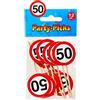Udo Schmidt 'Party Picks 50 Birthday Mini Sign Male Sticker Decorativo Skewers