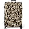 NoBoringSuitcases.com NoBoringSuitcases© Valigia Grande Rigida Trolley Da Stiva Viaggio Aereo | 77x51.5x28 cm - Ruote Valigie Leggere Valigetta XL Trolly Luggage Giraffa - Zebra - Motivo - Marrone
