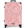NoBoringSuitcases.com NoBoringSuitcases© Valigia Grande Trolley Da Stiva Viaggio Rigida Leggera | 77x51.5x28 cm - Ruote Valigie Bagaglio Suitcase Large XL Luggage Zebra - Stampa - Rosa
