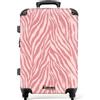 NoBoringSuitcases.com NoBoringSuitcases© Trolley Medio Valigia Media Rigida Da Viaggio Ruote | 67x43x25 cm - Valigie Leggere Stiva M Trolly Luggage Suitcase Leggerissimo Zebra - Stampa - Rosa