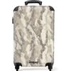 NoBoringSuitcases.com NoBoringSuitcases© Valigia Bagaglio A Mano Trolley Da Viaggio Valigie Carry | 55x35x20 cm - On Leggere Aereo 4 Ruote Cabina Luggage Serpente - Motivo - Taupe