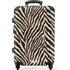 NoBoringSuitcases.com NoBoringSuitcases© Trolley Medio Rigido Valigia Media Da Viaggio Aereo | 67x43x25 cm - Leggera Ruote Valigie Stiva M Suitcase Luggage Trolly Light Zebra - Classico - Nero
