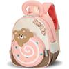 PROTAURI Zainetto Bambina con Cinturino Torácico, 1-5 Anni, Zaino Asilo Bimba con Strisce Riflettenti, Sacca Asilo Impermeabile e Leggero, Rosa