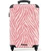 NoBoringSuitcases.com NoBoringSuitcases© Valigia Bagaglio A Mano Trolley Da Viaggio Valigie Carry | 55x35x20 cm - On Leggere Aereo 4 Ruote Cabina Luggage Zebra - Stampa - Rosa