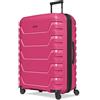Smartbox valigia rigida L+ estendibile 76 cm | trolley grande 52×33-36×76 cm con 4 doppie ruote & serratura TSA | polipropilene leggero - Edition 01