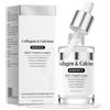 Soleneva Siero al collagene profondo per viso e collagene, siero di peptidi di collagene per la cura della pelle coreana, cura rassodante con calcio, leggera idratazione per pelle secca e cura del viso Glow