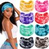 Awumbuk 8 Pezzi Fascia Capelli Donna, Elastico Boho Headband per Yoga