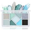 Boobeen 9 Colors Eyeshadow Palette, palette di ombretti multiuso con finitura shimmer, opaca e glitterata per trucco occhi da palcoscenico, da festa e da tutti i giorni
