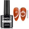 AIMEILI Gel Occhio di Gatto Smalto Gel con Magnete Cat Eyes Unghie - 1286 | 15ml Smalto Gel Magnetico Cat Eye, Smalto Semipermanente Occhio di Gatto, Soak Off Gel Unghie Magnetico, per il Tuo Daily