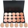 Welhammsae 15 Colori Palette Correttori, Lunga Durata Impermeabile, Sfumabile, Correttore in Crema Multifunzione che Integra Correttore, Contouring e Illuminante, per Tutti i Tipi di Pelle
