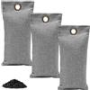 RUKAN 3 Pezzi Sacchetti Scarpe Antiodore, Carbone Attivo Naturale contro Cattivi Odori e Umidità, Deodorante Piedi Sudati, Assorbi Odori Scarpe Lavoro Sport, Riutilizzabile