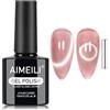 AIMEILI Gel Occhio di Gatto Smalto Gel con Magnete Cat Eyes Unghie - 1278 | 15ml Smalto Gel Magnetico Cat Eye, Smalto Semipermanente Occhio di Gatto, Soak Off Gel Unghie Magnetico, per il Tuo Daily