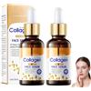 Zyahuneg Siero al collagene Siero al collagene per il viso Siero per il viso da 30ml | Contiene collagene peptidico, rassoda e leviga la pelle, ha un'azione antietà, idrata in profondità