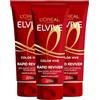 L'Oreal Paris L'Oréal Paris Elvive Color-Vive Balsamo Intensivo Istantaneo per Capelli Colorati o con Meches Rapid Reviver Protettivo Ravvivante Formula Senza Tempo di Posa per Uso Quotidiano - 3 Flaconi da 180ml