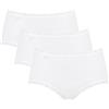 Sloggi 24/7 Cotton Midi C3P, Slip Donna, Bianco (White), 46
