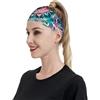 Anceky Fasce sportive con mandala a forma di cielo stellato per donne e uomini, fasce larghe antiscivolo per capelli da donna, fasce elastiche antisudore, fasce per la testa per donne e uomini per esercizi d
