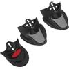 DIYEAH 3 Pezzi Parafango per Ebike e Scooter Nero in Gomma 12.00x11.60x6.50 Cm Forma a Coda di Pesce Che Migliora la visibilità e Protegge la Struttura della Ruota per Uso Urbano