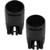 SECFOU 2 Pezzi Regolatore da Kayak e Paddle Board in Plastica Nera Scanalature Antiscivolo e Dimensioni 29/26,5mm per Stabilità Migliorata e Condivisione Facile