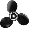Vectzeta 174817/778773 per Elica fuoribordo in Lega di Alluminio 9 1/4 X | 11, per Johnson, per Evinrude, per OMC 8-15HP Nero 3 pale 13 denti scanalati