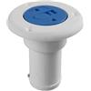 GLSTOY Riempitivo Car Deck Filler con Chiave, Nailon Bianco, Massima Resistenza | Catena di Fissaggio Inclusa, Accessori da Barca e Auto, Cap Chiudibile