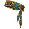 Anceky Fascia per capelli sportiva con girasole rotante, fascia per capelli neutra a doppia faccia, per corsa, fitness, karate, yoga, calcio