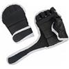 Baoblaze Guanti da Allenamento Guanti da Combattimento Mezza Dita Paracolpi Ammortizzanti con Cinturino Regolabile Stabilità Polso in Pelle Pu Robusti Palmo, Pile Spesso