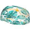 Anceky Fascia antisudore sportiva unisex per adulti con stampa a tema tropicale con piante da spiaggia, fasce sportive versatili, fascia traspirante