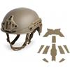 LDZDGD Casco Airsoft con Guide ARC, Supporto Frontale e Sottogola Regolabile | Supporto frontale, guide ARC, pannelli a strappo e sospensione regolabile per allenamento e gioco