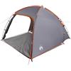 Generic Tenda Capanna 2 Persona Grigio e Arancione Taffetà
