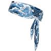 Anceky Fascia per capelli rinfrescante Undulate Sports Fascia per capelli neutra a doppia faccia per corsa, fitness, karate, yoga, calcio