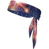 Anceky Fuochi d'artificio nel cielo Fascia rinfrescante per lo sport Fascia neutra a doppia faccia per la corsa Fitness Karate Yoga Calcio Uso