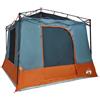 Generic Tenda Interna 6 Posti Grigio e Arancione Taffetà