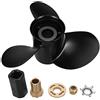 Vectzeta Elica fuoribordo for Barche Marine 13 1/4 X 17 Lega di Alluminio 60 75 90 100 115 125 HP Set di Accessori 3 Pale 48-77344A45
